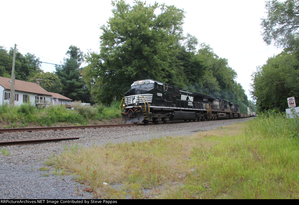 NS 9219 leading an eastbound at Boiling Springs PA